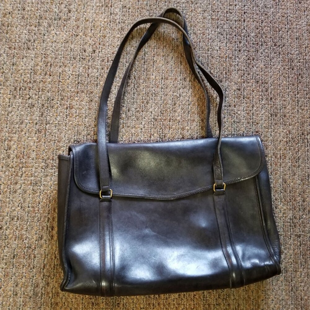 True Vintage HUGE Coach Briefcase Size Shoulder Bag - Picture 4 of 4